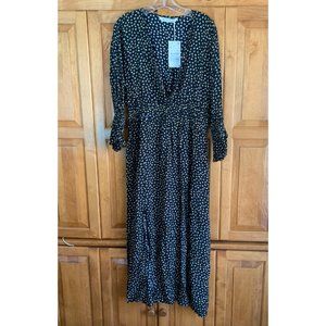 Zara Denim Floral Maxi Dress - XL